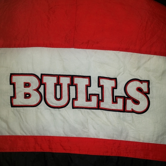 Vintage 90's Russell Locker Line NBA Chicago Bulls Red Zippered Jacket Mens XXL - Picture 13 of 14
